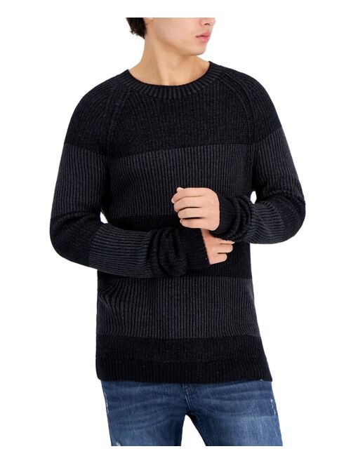 INC International Concepts Men's Plaited Crewneck Sweater, Created for Macy's