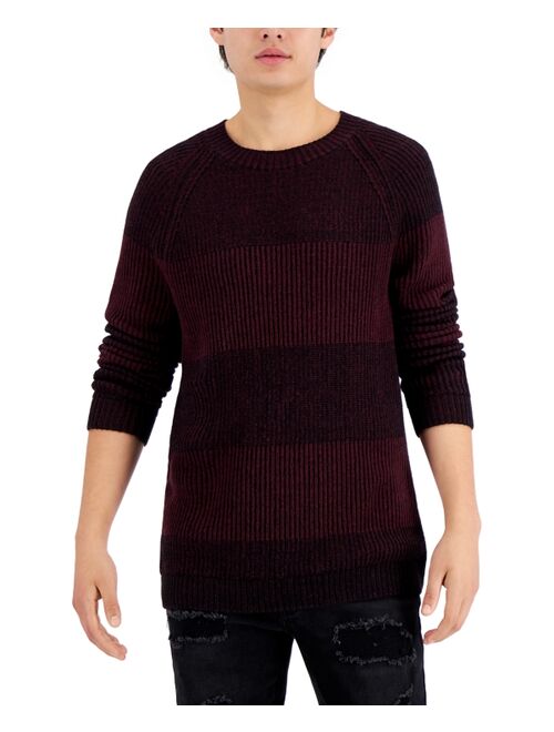 INC International Concepts Men's Plaited Crewneck Sweater, Created for Macy's