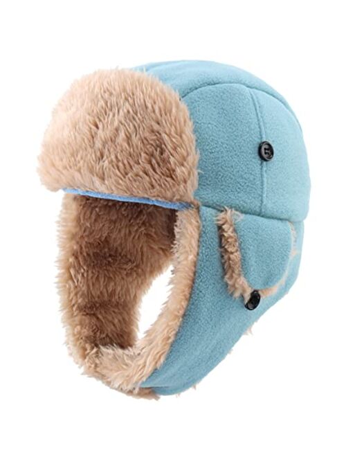 Connectyle Toddler Boys Kids Fleece Trapper Winter Hat with Ear Flaps Warm Hat