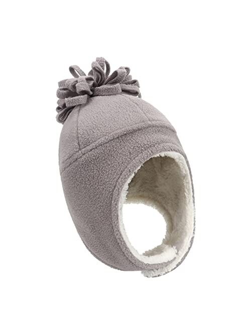 Generic Warm Solid Winter Color and Gloves Piece Two Fleece Hat Children's Hats Trooper Hats