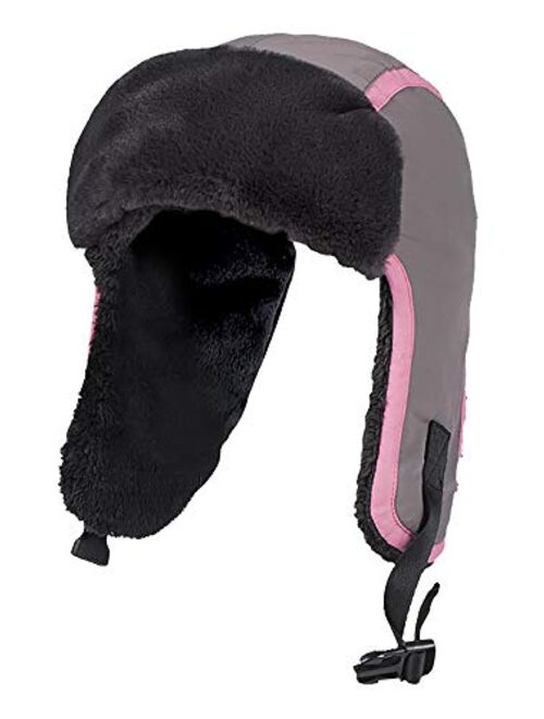 HEAT HOLDERS - Boys Girls Fleece Lined Waterproof Thermal Winter Ski Trapper Hat