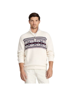 Fairisle Quarter-Zip Sweater