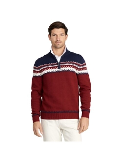 Fairisle Quarter-Zip Sweater