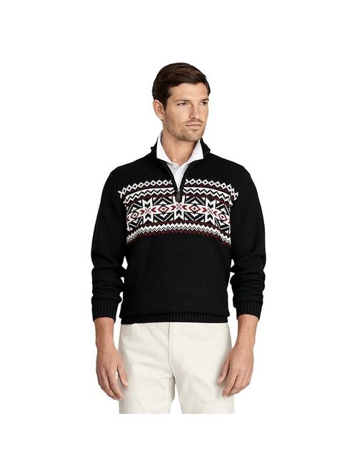 Men's IZOD Fairisle Quarter-Zip Sweater