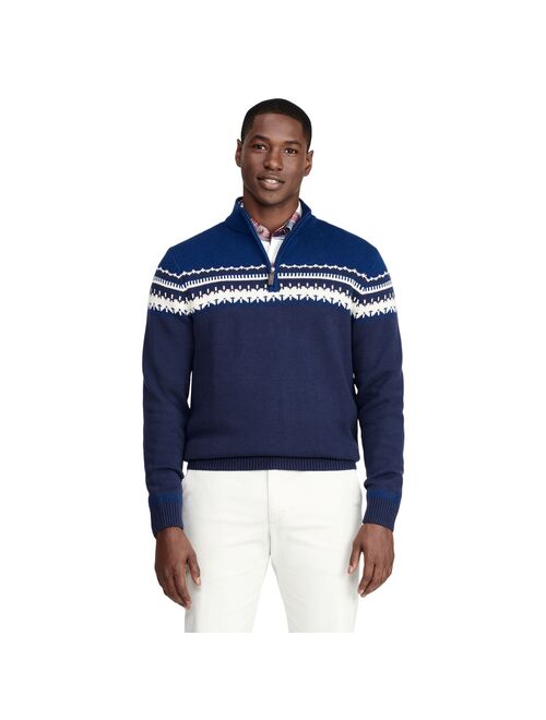 Men's IZOD Fairisle Quarter-Zip Sweater