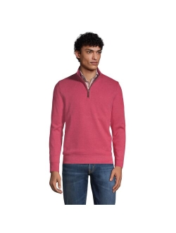 Big & Tall Lands' End Bedford Classic-Fit Rib Heather Quarter-Zip Sweater