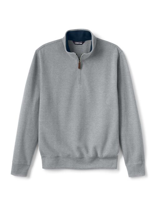 Big & Tall Lands' End Bedford Classic-Fit Rib Heather Quarter-Zip Sweater