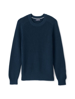 Big & Tall Lands' End Classic Drifter Shaker Sweater