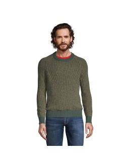 Big & Tall Lands' End Classic Drifter Shaker Sweater