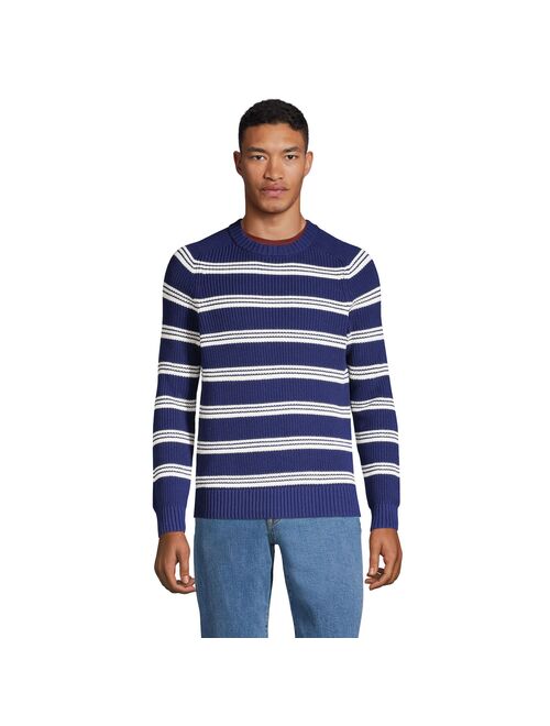 Big & Tall Lands' End Classic Drifter Shaker Sweater