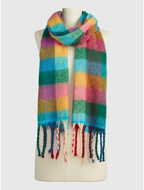 Gap Recycled Plaid Scarf