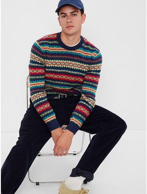 Gap Fair Isle Crewneck Sweater