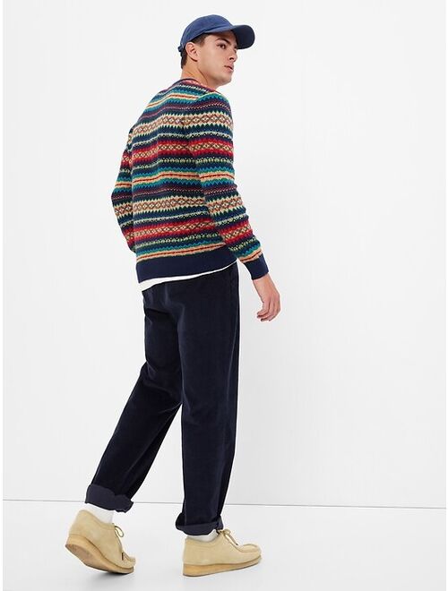 Gap Fair Isle Crewneck Sweater