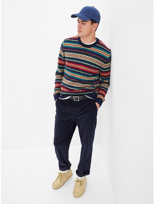 Gap Fair Isle Crewneck Sweater