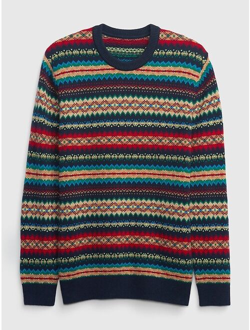 Gap Fair Isle Crewneck Sweater