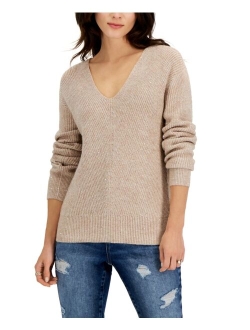 Women's Sequined V-Neck Sweater, Created for Macy's