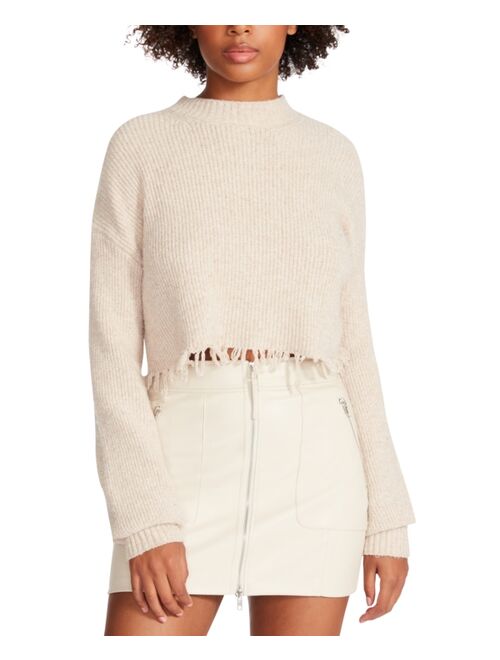 STEVE MADDEN Women's Camille Raw-Hem Sweater