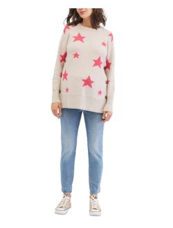 Cozy Intarsia Stars Maternity Sweater