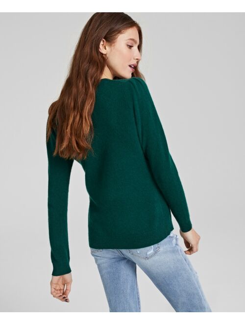 CHARTER CLUB Women's 100% Cashmere Embellished Bow Sweater, Created for Macy's