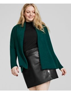 Plus Size 100% Cashmere Cardigan, Created for Macy's