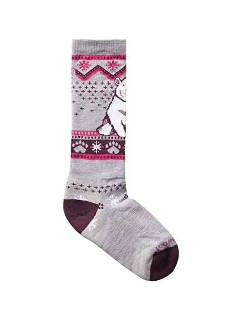 Smartwool Kids Wintersport Full Cushion Polar Bear Pattern Over-the-Calf Socks (Toddler/Little Kid/Big Kid)