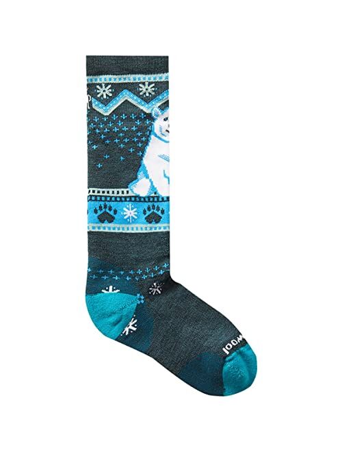 Smartwool Kids Wintersport Full Cushion Polar Bear Pattern Over-the-Calf Socks (Toddler/Little Kid/Big Kid)