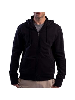 SCOTTeVEST Men's Hoodie Cotton Zip Sweatshirt | 21 Pockets | Anti-Pickpocket