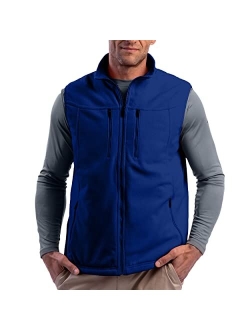 SCOTTeVEST Fireside Fleece Travel Vest for Men - 15 Hidden Pockets - Breathable, Water Repellent Vest for Golfing and More