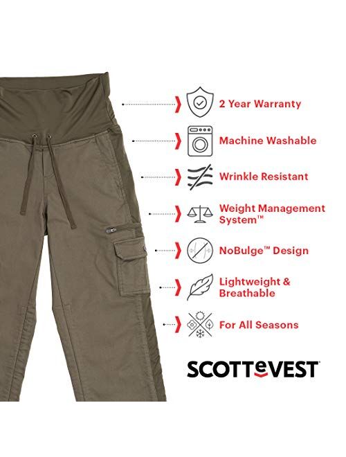 SCOTTeVEST Women's Margaux Cargaux Travel Cargo Pants | 11 Concealed Pockets