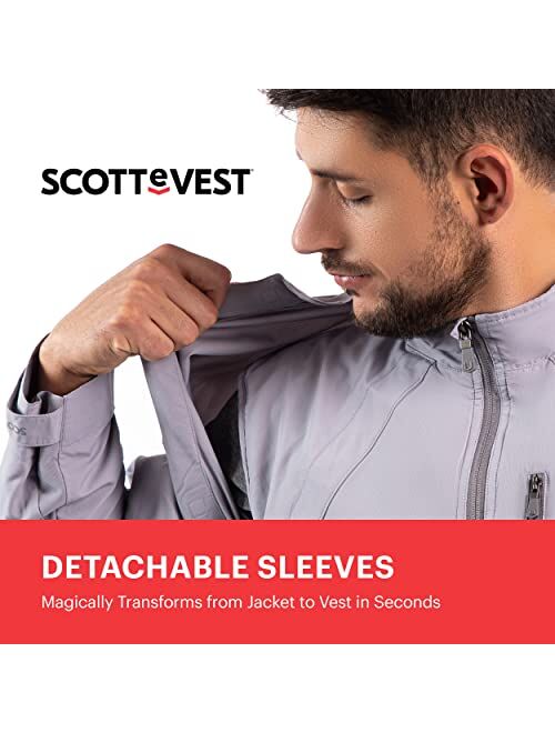 SCOTTeVEST Men's Tropiformer 3D Travel Jacket | 22 Pockets | Anti-Pickpocket