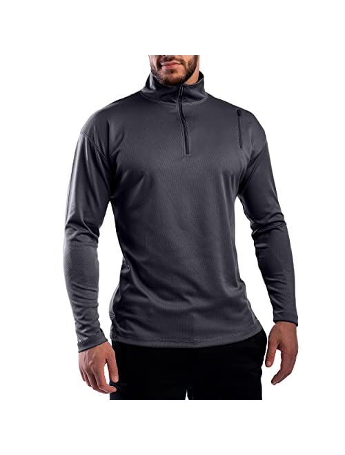 SCOTTeVEST Men's Qzip Athletic Travel Sweatshirt | 3 Pockets | Anti-Pickpocket