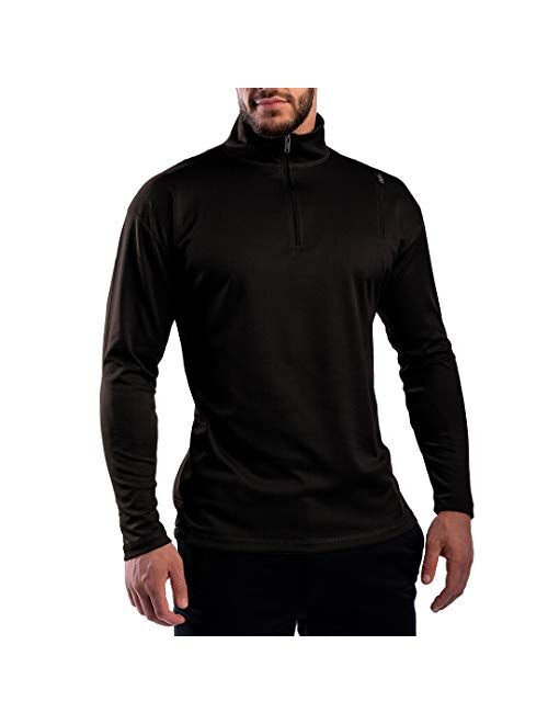 SCOTTeVEST Men's Qzip Athletic Travel Sweatshirt | 3 Pockets | Anti-Pickpocket