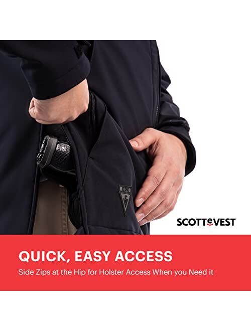 SCOTTeVEST Men's EDC Jacket | Concealed & Everyday Carry | 30 Pockets | Anti-Pickpocket