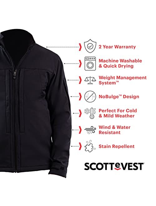 SCOTTeVEST Men's EDC Jacket | Concealed & Everyday Carry | 30 Pockets | Anti-Pickpocket