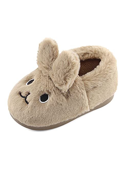 MK MATT KEELY Toddler Girls Bunny Slippers Winter Warm Shoes Rabbit House Soft Slippers