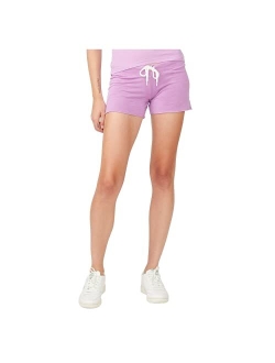 Women's Textured Tri-Blend Vintage Shorts, Adjustable Drawstring, for Lounging & Active Workouts