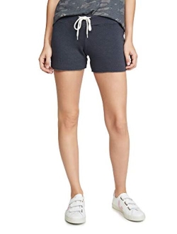 Women's Textured Tri-Blend Vintage Shorts, Adjustable Drawstring, for Lounging & Active Workouts