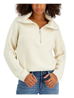 Women's Textured Quarter-Zip Sweater