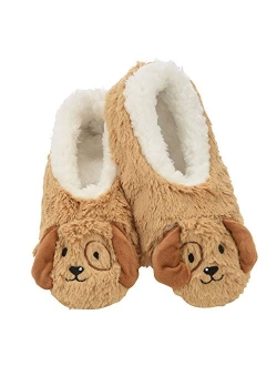 Snoozies Womens Slippers Animal Furry Foot Pals - Animal Slippers for Women