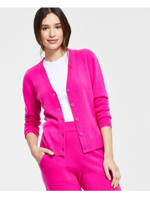 CHARTER CLUB 100% Cashmere Boyfriend Cardigan, Created for Macy's