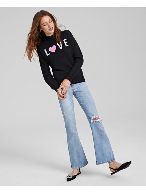 CHARTER CLUB Women's 100% Cashmere Love Sweater, Created for Macy's