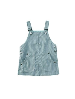 Mubineo Toddler Baby Girl Corduroy Pocket Overall Dress Kids Casual Bib Dresses