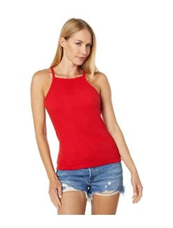 Women's Ht1224-varigated Rib Strappy Square Tank