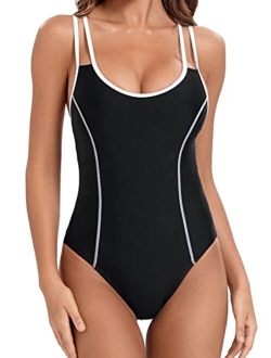 sand's coast Women's Athletic One Piece Bathing Suit Sport Swimsuits Training Swimwear Swimming Costume for Teen Girls