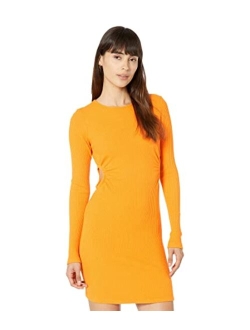 Brushed Rib Dress w/ Circular Cutout