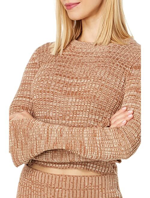 MONROW Cosmo Rib Sweater Long Sleeve Top