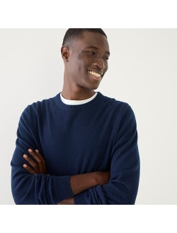 Cashmere jacquard crewneck sweater