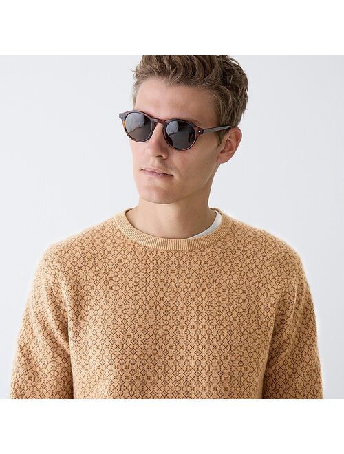 J.Crew Cashmere jacquard crewneck sweater