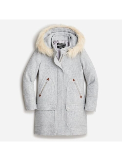 New chateau parka in Italian stadium-cloth wool