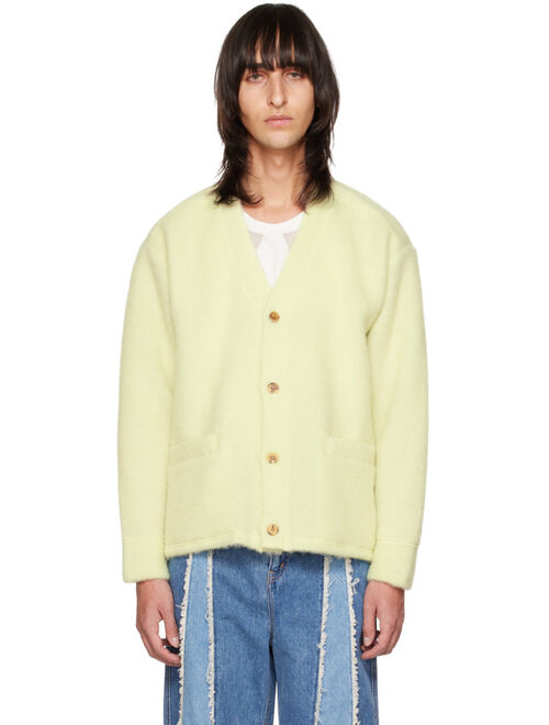 JIEDA Yellow Buttoned Cardigan